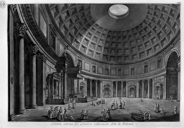 Internal View of the Pantheon Commonly Called the Rotunda